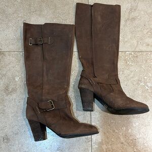 Clarks Brown Tall Rider Boots size 7.5